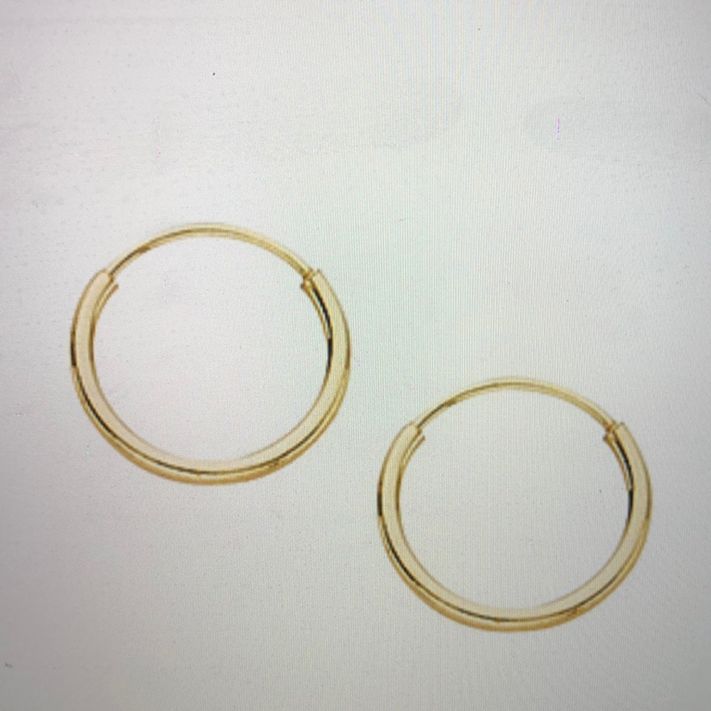 COPY - 14k Gold 10-mm Hoop Earrings